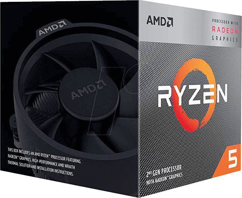 AMD RYZEN 5 3400G CPU RYZEN 5 3400G 3.7-4.2 GHZ AM4